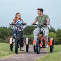 ABORON 3.0 Fat Tire Electric Trike for Senior Foldable E Bike, 500W Motorized Tricycle Adult 20" Folding 3 Wheel Electric Commute Bike Trike W/48V