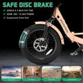 ABORON 3.0 Fat Tire Electric Trike for Senior Foldable E Bike, 500W Motorized Tricycle Adult 20" Folding 3 Wheel Electric Commute Bike Trike W/48V