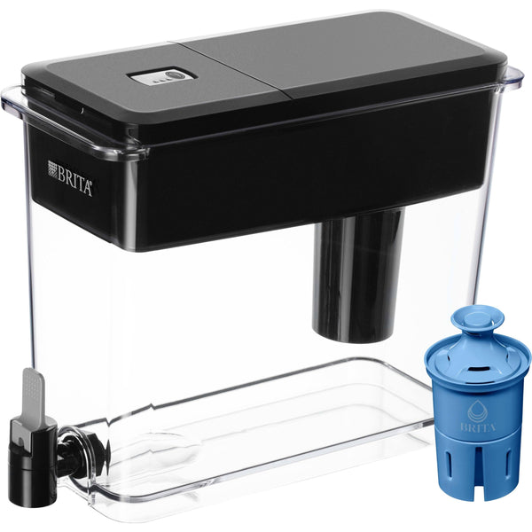 Brita XL Water Filter Dispenser for Tap and Drinking Water with 1 Elite Filter, Reduces 99% of Lead, Lasts 6 Months, 27 Cup Capacity, BPA Free