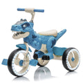 Xuanlur Kids Ride on Dinosaur Tricycle, Toddlers Kid Trike with Wide Flash Wheels, Anti Slip Pedals, Rear Basket, Music & LED Lights, Toddler Bike