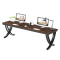 78.74 Inch Extra Long Double Computer Desk with Stylish Metal Legs for Home Office