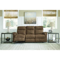 Signature Design by Ashley Edenwold Brown Reclining Sofa Dimensions: 86" W x 40" D x 40" H