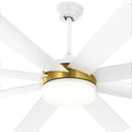 Dextrus 60 in Modern LED Outdoor/Indoor Ceiling Fan with Remote Control
