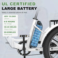 ABORON 3.0 Fat Tire Electric Trike for Senior Foldable E Bike, 500W Motorized Tricycle Adult 20" Folding 3 Wheel Electric Commute Bike Trike W/48V