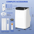Fosawd 12000 BTU Portable Air Conditioner Cools up to 500 sq ft, 3 in 1 AC, Dehumidifier, Fan